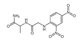 N-[N-(2,4-dinitro-phenyl)-glycyl]-alanine amide Structure