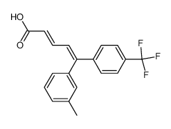 (2E,4Z)-5-(3-Methylphenyl)-5-[4-(trifluoromethyl)phenyl]-2,4-pentadienoic acid Structure