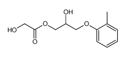 1-Glycoloyloxy-3-o-tolyloxypropan-2-ol结构式
