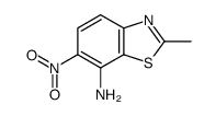 Benzothiazole, 7-amino-2-methyl-6-nitro- (6CI)结构式