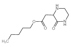 Pentyl 2-(3-oxo-2-piperazinyl)acetate Structure