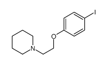 4-碘-[2-(1-哌啶基)乙氧基l]苯结构式