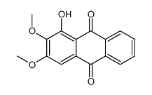 1-hydroxy-2,3-dimethoxyanthracene-9,10-dione结构式