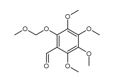 2-Methoxymethyloxy-3,4,5,6-tetramethoxybenzaldehyde结构式