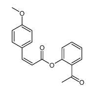 (2-acetylphenyl) 3-(4-methoxyphenyl)prop-2-enoate结构式