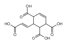 3-(2-carboxy-vinyl)-cyclohex-5-ene-1,2,4-tricarboxylic acid Structure