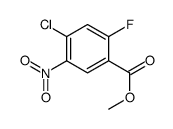 4-氯-2-氟-5-硝基-苯甲酸甲酯结构式