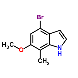 4-Bromo-6-methoxy-7-methyl-1H-indole Structure