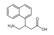 (R)-4-氨基-3-(萘-1-基)丁酸结构式