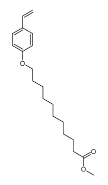 methyl 11-(4-ethenylphenoxy)undecanoate结构式