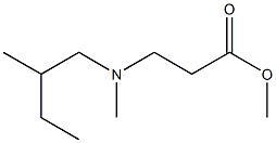 methyl 3-(methyl(2-methylbutyl)amino)propanoate Structure