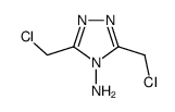 3,5-bis(chloromethyl)-1,2,4-triazol-4-amine结构式