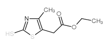 2-巯基-4-甲基-5-噻唑甲酸乙酯结构式