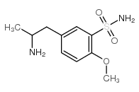 5-(2-氨基丙基)-2-甲氧基苯磺酰胺结构式