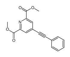 dimethyl 4-(2-phenylethynyl)pyridine-2,6-dicarboxylate结构式