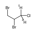 2,3-dibromo-1-chloro-1,1-dideuteriopropane结构式