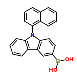 N-(1-萘基)咔唑硼酸结构式