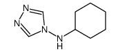 N-cyclohexyl-1,2,4-triazol-4-amine Structure