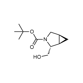 (1R,2R,5S)-2-(羟甲基)-3-氮杂双环[3.1.0]己烷-3-羧酸叔丁酯结构式