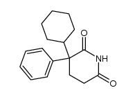 3-cyclohexyl-3-phenylpiperidine-2,6-dione结构式
