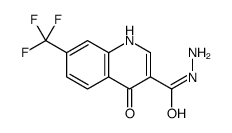 4-oxo-7-(trifluoromethyl)-1H-quinoline-3-carbohydrazide结构式