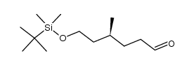 (4S)-6-{[tert-butyl(dimethyl)silyl]oxy}-4-methylhexanal Structure