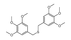 1,2,3-trimethoxy-5-[(3,4,5-trimethoxyphenyl)methylsulfanylmethyl]benzene结构式