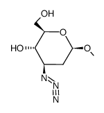 methyl 3-azido-2,3-dideoxy-β-D-arabino-hexopyranoside Structure