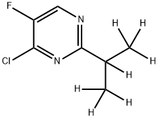 4-Chloro-5-fluoro-2-(iso-propyl-d7)-pyrimidine Structure