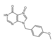 9-(4-methoxybenzyl)hypoxanthine 7-N-oxide结构式