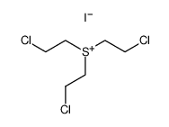 tris-(2-chloro-ethyl)-sulfonium , iodide结构式