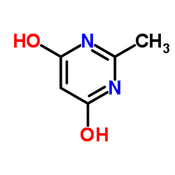 2-Methyl-4,6-dihydroxypyrimidine structure