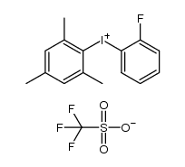 2-fluorophenyl(mesityl)iodonium trifluoromethanesulfonate Structure