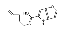 N-[(3-methylidenecyclobutyl)methyl]-4H-furo[3,2-b]pyrrole-5-carboxamide结构式