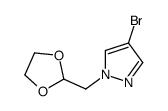 4-bromo-1-(1,3-dioxolan-2-ylmethyl)pyrazole Structure