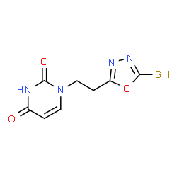 1-[2-(5-Mercapto-1,3,4-oxadiazol-2-yl)ethyl]pyrimidine-2,4(1H,3H)-dione Structure