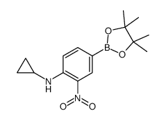 3-硝基-4-环丙基氨基苯硼酸频哪醇酯结构式