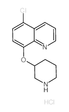 5-Chloro-8-quinolinyl 3-piperidinyl ether hydrochloride Structure