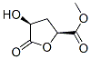 threo-Pentaric acid, 3-deoxy-, 1,4-lactone, 5-methyl ester (9CI) Structure