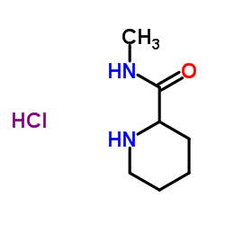 N-甲基哌啶-2-羧酰胺盐酸盐结构式