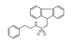 1-(9H-fluoren-9-yl)-N-phenethylmethanesulfonamide结构式