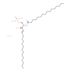 C16 Ceramide-1-phosphate (d18:1/16:0) (ammonium salt) Structure