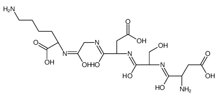 aspartyl-seryl-aspartyl-glycyl-lysine Structure