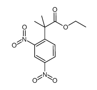 2-甲基-2-(2,4-二硝基苯基)丙酸乙酯结构式