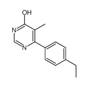 6-(4-乙基苯基)-5-甲基嘧啶-4-醇结构式