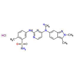 盐酸帕唑帕尼-13C,d3结构式