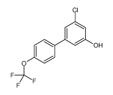3-chloro-5-[4-(trifluoromethoxy)phenyl]phenol结构式