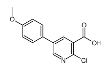 2-chloro-5-(4-methoxyphenyl)pyridine-3-carboxylic acid结构式