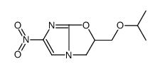 3-nitro-7-(propan-2-yloxymethyl)-6-oxa-1,4-diazabicyclo[3.3.0]octa-2,4-diene structure