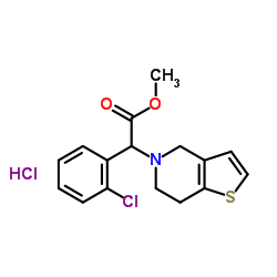 (±)-Clopidogrel (hydrochloride) structure